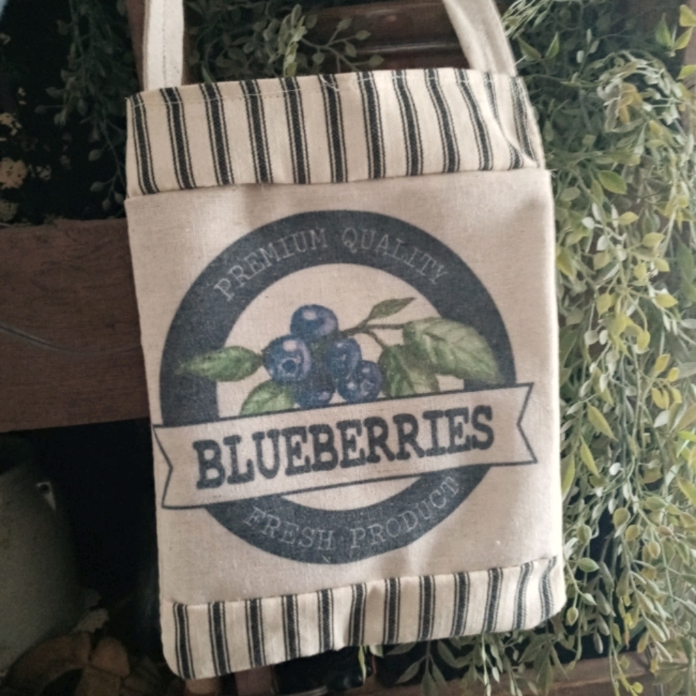 Burlap Blueberry Sack